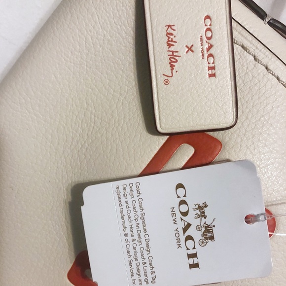 Coach X Keith Haring Ivory Purse NWT - Picture 6 of 8